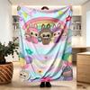 Labubu Print Decke - Weich & Bequem, für Schlafzimmer, Reisen, Sofa, Heimdekoration - Geburtstags-Weihnachtsgeschenk für Freund