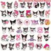 50 Stuks Schattige Kuromi Stickers Collectie Waterdichte PVC Decals Voor DIY Decor Avonturen