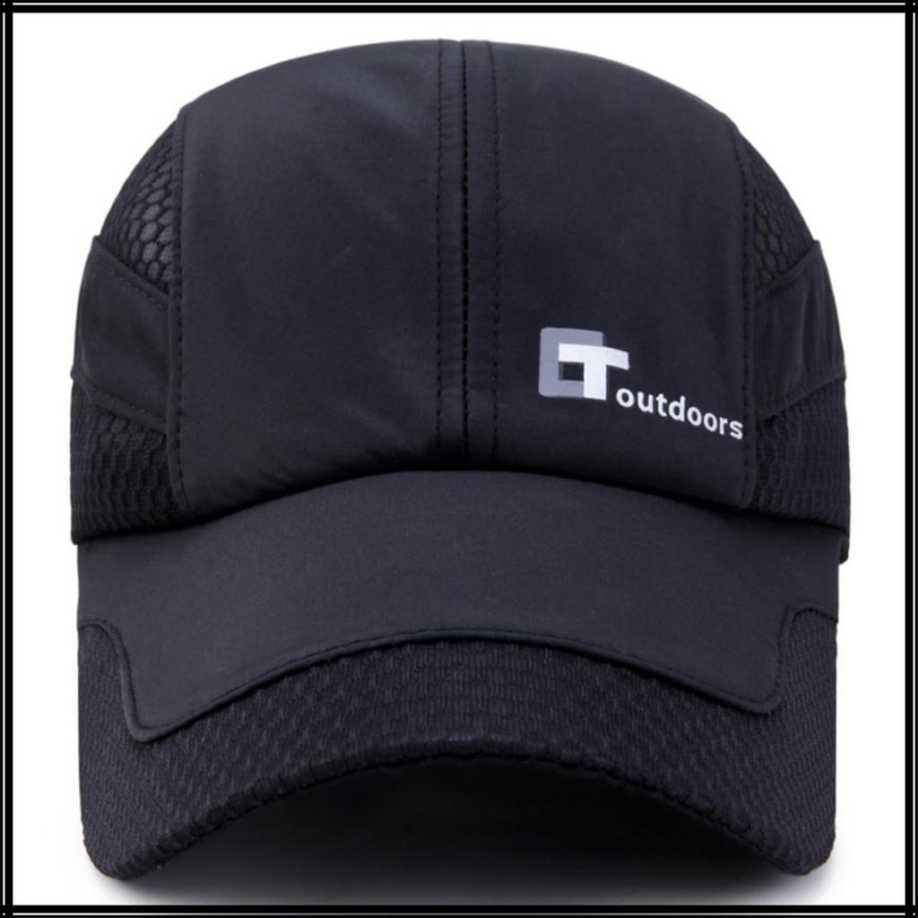 CZA500 [White Fang] Hat, Cap, Sunshade, Breathable, Quick-Drying, Outdoor, Running, Fishing, Sports, Men's, (Rose)