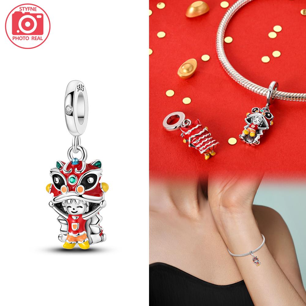 New Year'S God Of Wealth Beads Copper Colors For Charms Copper Colors Original Bracelet For Jewelry Making