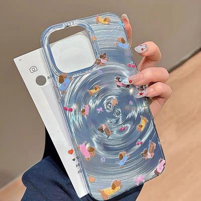 Phone Case For iPhone 11 13 16 ProMax Case iPhone 14 15 ProMax 12 13 ProMax 13 Pro 14 Pro Swirl Phone Case Fashionable and Versatile Cartoon Cute