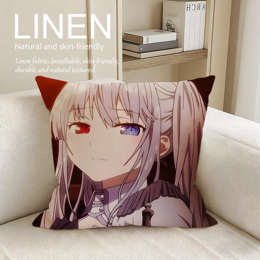 Fantasy DATE A LIVE Cushion Cover Pillowcase Set Pcs x x Breathable Washable Sofa Cushion Cover
