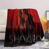 1PC Shakira Print Flannel Blanket, High quality Comfortable for All Seasons, Home Decor, Warmth and Comfort, Perfect for Christmas Gifts