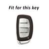 For Hyundai Creta Ix35 Ix45 I10 I30 I40 Tucson Santa Fe Rena Sonata Elantra 4Buttons TPU Car Smart Key Case Cover Accessories