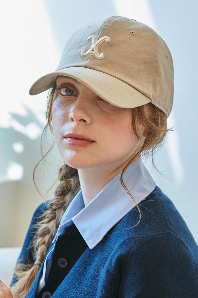 VA Curved 3D Logo Ball Cap Beige