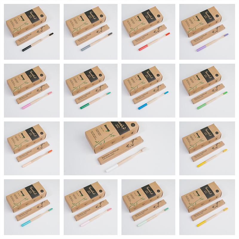 Soft Bristle Bamboo Toothbrush for Hotels, B&Bs, & Homes with Kraft Paper Packaging – Customizable Labeling Available