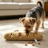 Baguette Squeaky Plush Toy Plush Treat Dispenser Toy Soft Dog Puzzle Toy  For Small Medium Dogs