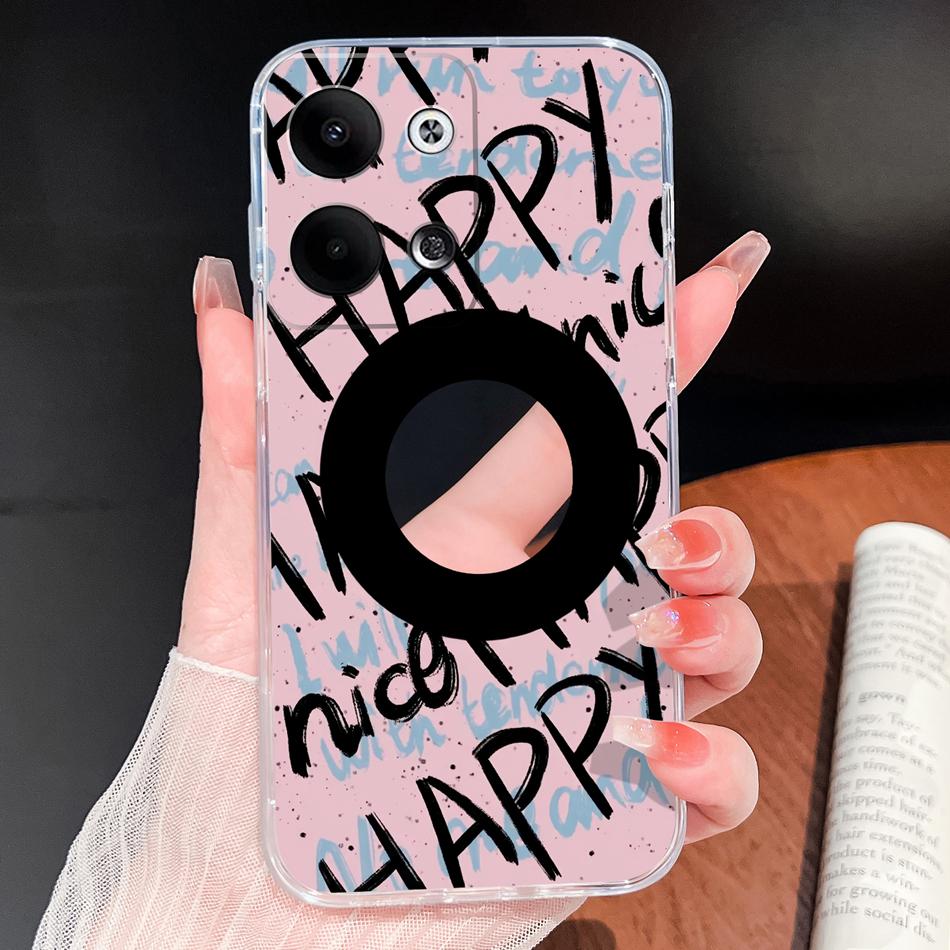 For Oppo Reno 9 Pro Plus 5G Phone Case Lovely Cartoon Soft TPU Transparent Silicone Lightweight Back Cover For Oppo Reno9 Funda