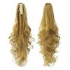 Pinza de cola de caballo rizada larga para mujer, extensiones de cabello postizas naturales sintéticas, postizos resistentes al calor