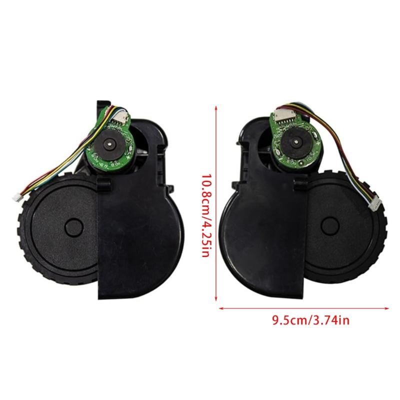 2 Pack Plastic Wheels Quiet Wheels Easy To Change Smooth Movement Wheels Plastic Texture for EXVAC660/X500Pro Models