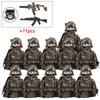 Military Figures Soldier Building Block SWAT Special Forces Assault Team Camouflage Troops Vehicle Bricks Toy