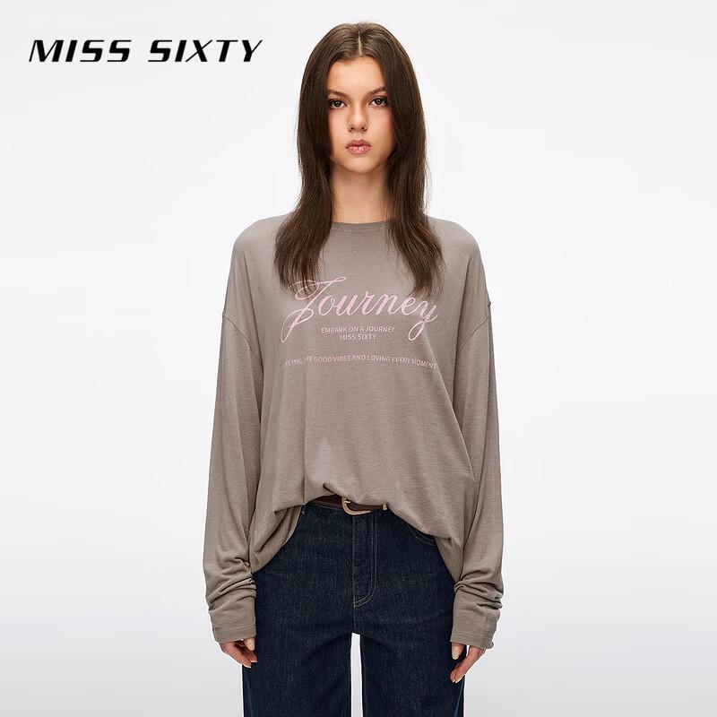 MISS SIXTY Women's Wool Blend Long Sleeve T-Shirt