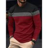 Neues Herren-Freizeit-T-Shirt mit Rundhalsausschnitt, atmungsaktiv, bequem und modisch, Langarm-T-Shirt, Trend, vielseitige Freizeit-Oberteile