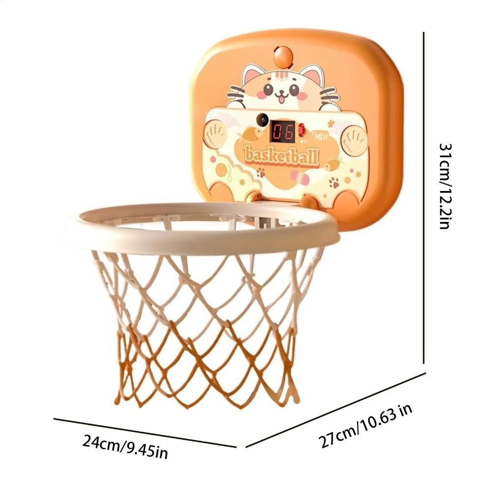 Scorable Scoreboard Toddler Basketball Hoop Cartoon Animal Mini Basketball Hoop  Outdoor Sports