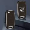 Pour étui de clé de voiture VW Coque pour VW Volkswagen Polo Tiguan Passat Golf Jetta Lavida Skoda Octavia Protection Porte-clés Accessoire