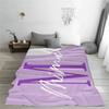 1PC Blanket Custom Name Personalized Soft Flannel Baby Blanket For Sofa Home Decor All Seasons Birthday Gift For Boys Girls
