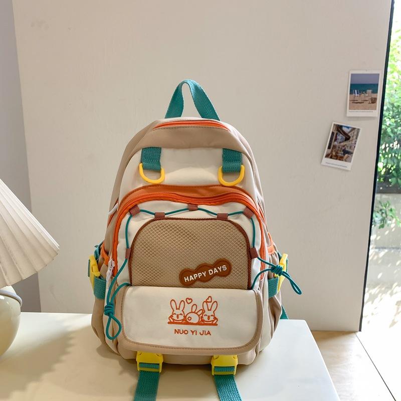 Backpack Academy style contrasting colors new schoolbag lightweight mini backpack niche cute fresh girl back