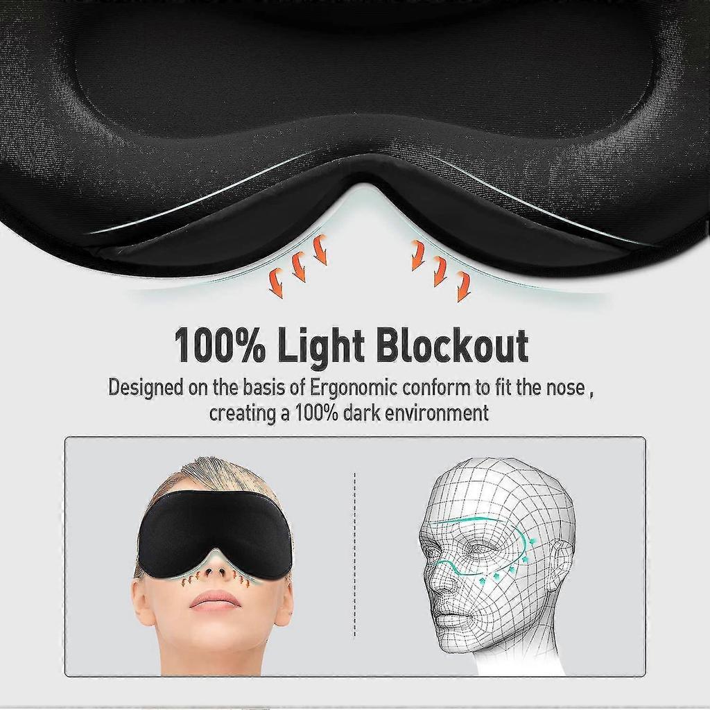 2021 Upgraded Sleep Mask, Perfect Sleeping Mask For Side Sleepers, 3d Ultra Soft Skin-friendly Eye NIUNIU