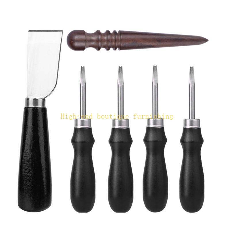 Leathercraft Skiving Beveler Leather Edging Trimmer Tool, Leather Stitching Groover Tool Leather Carving Cutting Tool