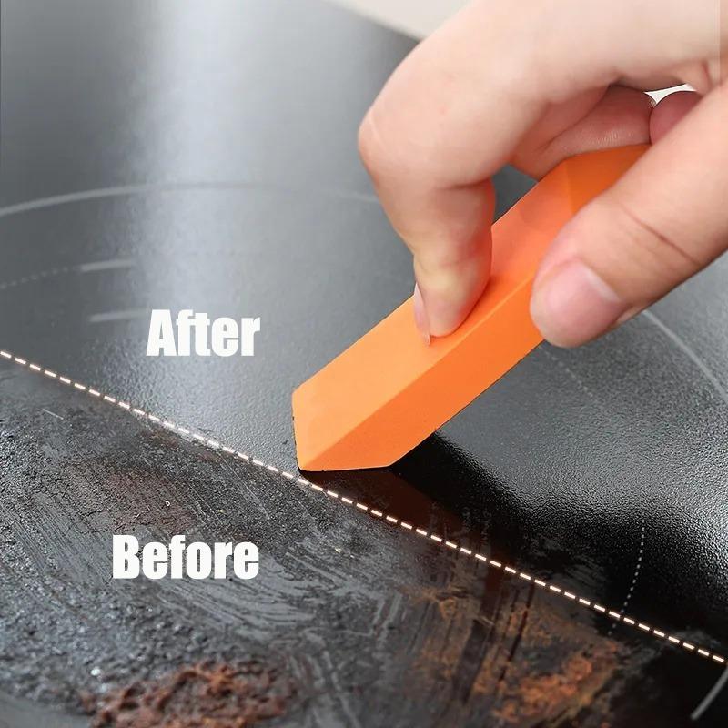 4Pcs/2pcs Household Stainless Steel Stain Removal Eraser and Rust Remover Eraser Without Charging Manual Eraser