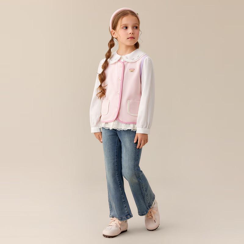 PawinPaw Unisex Baby Weste mit kontrastierendem V-Ausschnitt