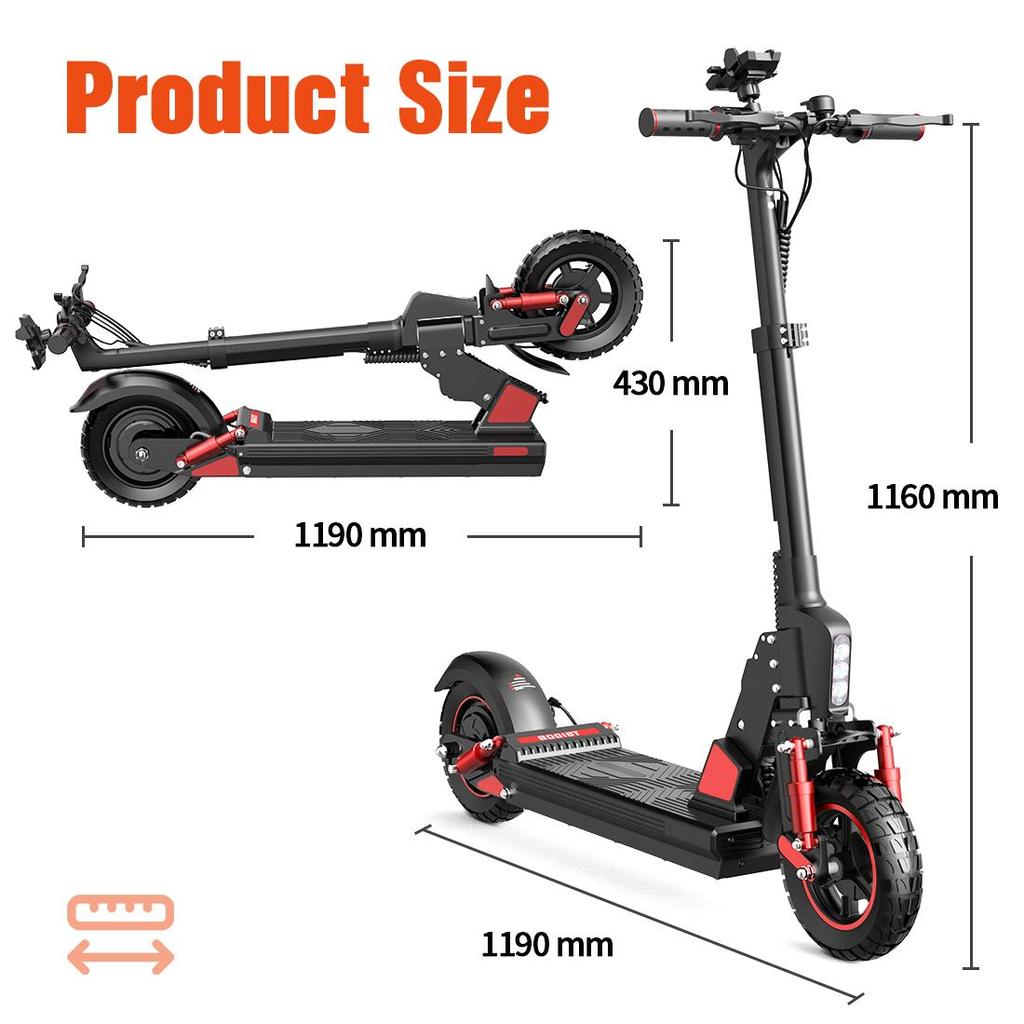 BOGIST C1 PRO Erwachsenen E-Scooter Ohne Sitz 500W Motor 48V15Ah Akku Max. Belastung 120kg Faltbarer E-Scooter Ideal für den Täglichen Stadtverkehr