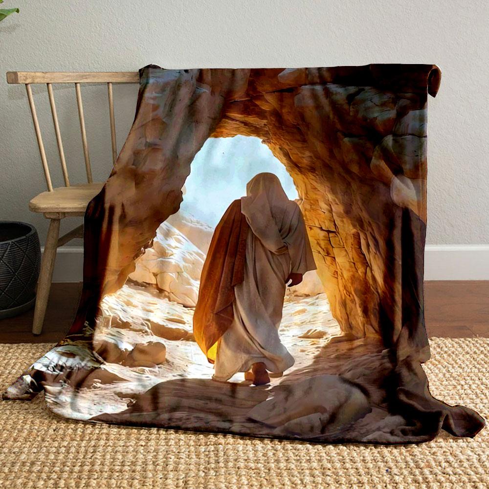 

Desert Cave Figure Blanket Printed Blanket for Living Room Bed Couch lunch break Soft Cozy Blanket for Friend s festival Gift 80cm x 120cm