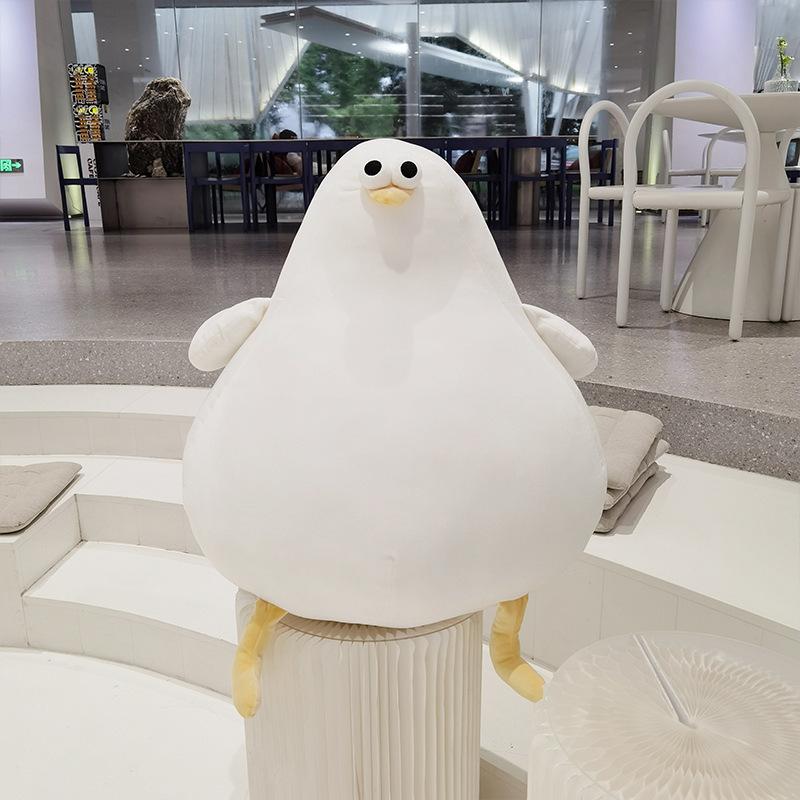 

Cute Danish Seagull Doll White Fat Fool Bird Doudou Seagull Plush Toy Chicken Pillow Gift Small 26cm [0.18kg]