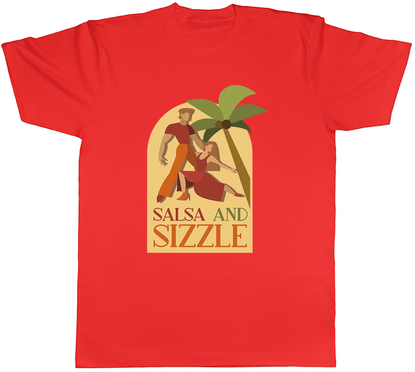 Salsa and Sizzle Unisexs TShirt Salsa Dancing Dancer Partner Tee Gift S