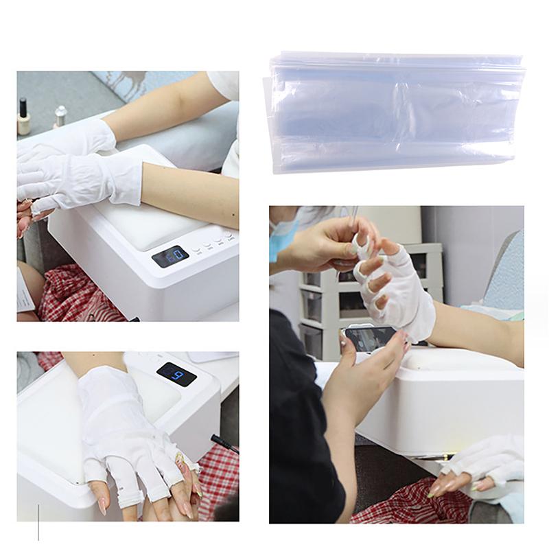 Pvc Clear Heat Shrinkable Film Packaging Nail Lamp Heat Thermal Packaging Bags Shrink Plastic Bag Tube Plastic Keep Dust Away