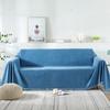 Tassel Trim Dustproof Living Room Sofa Cover, Living Room Triple Sofa Cover, Living Room Recliner Sofa Cover