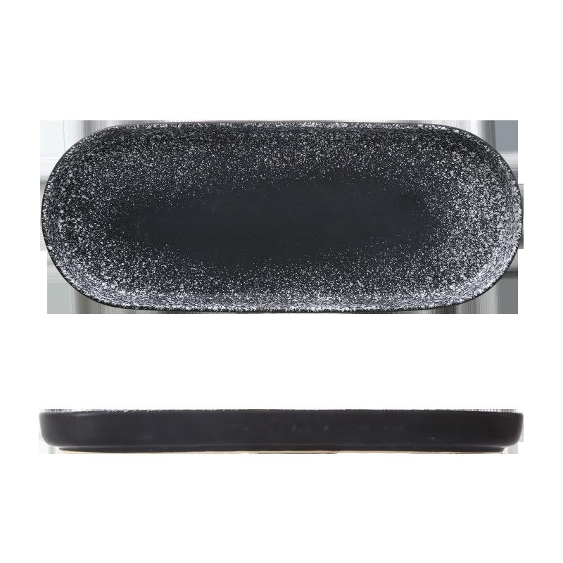 Japanese-style Sushi Plates, Rectangular Iron Plate-shaped Ceramic Tableware, Vegetable Plates, Creative Household Plates,