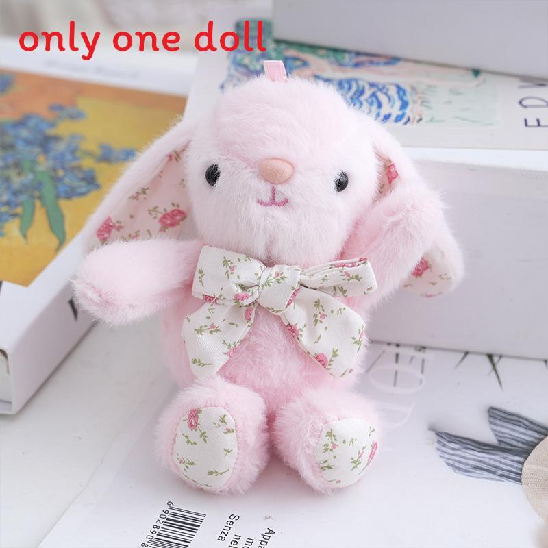 Cute Rabbit Plush Keychain With Pp Cotton Filling For Gift And Decoration