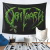 Erwachsenen Nachruf Band Logo Death Metal Trucker Wandteppich Ästhetische Heimdekoration Wandteppiche für Wohnzimmer Schlafzimmer