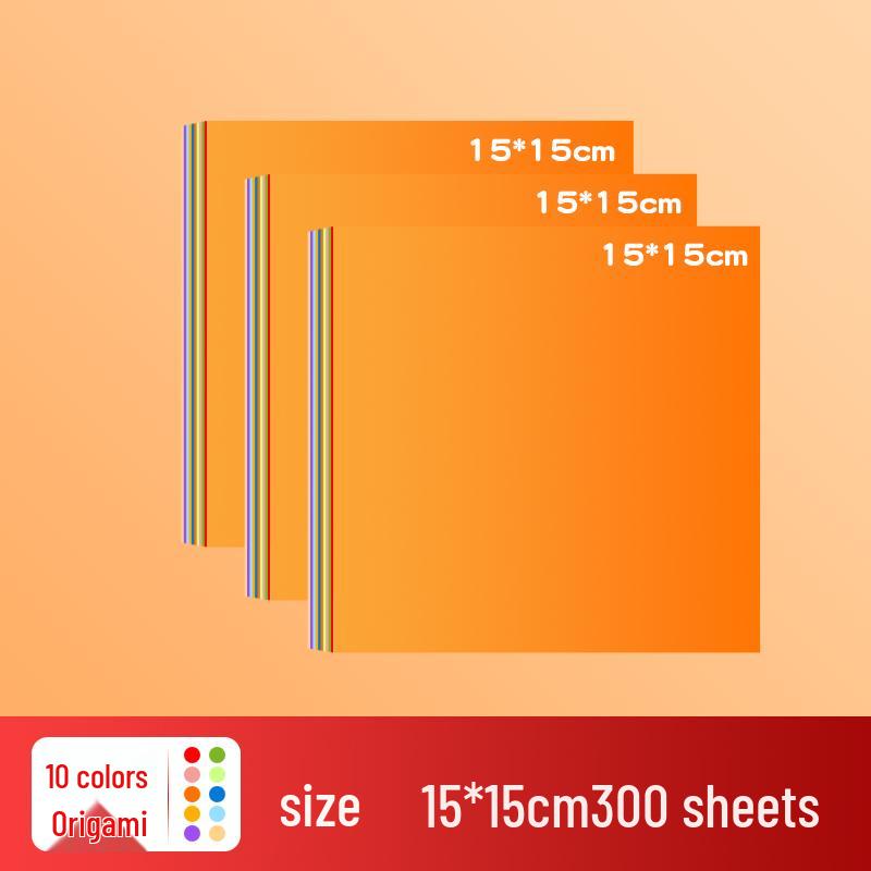 Kids' Colored Origami Paper – A4 Cardstock for Crafts & School Projects