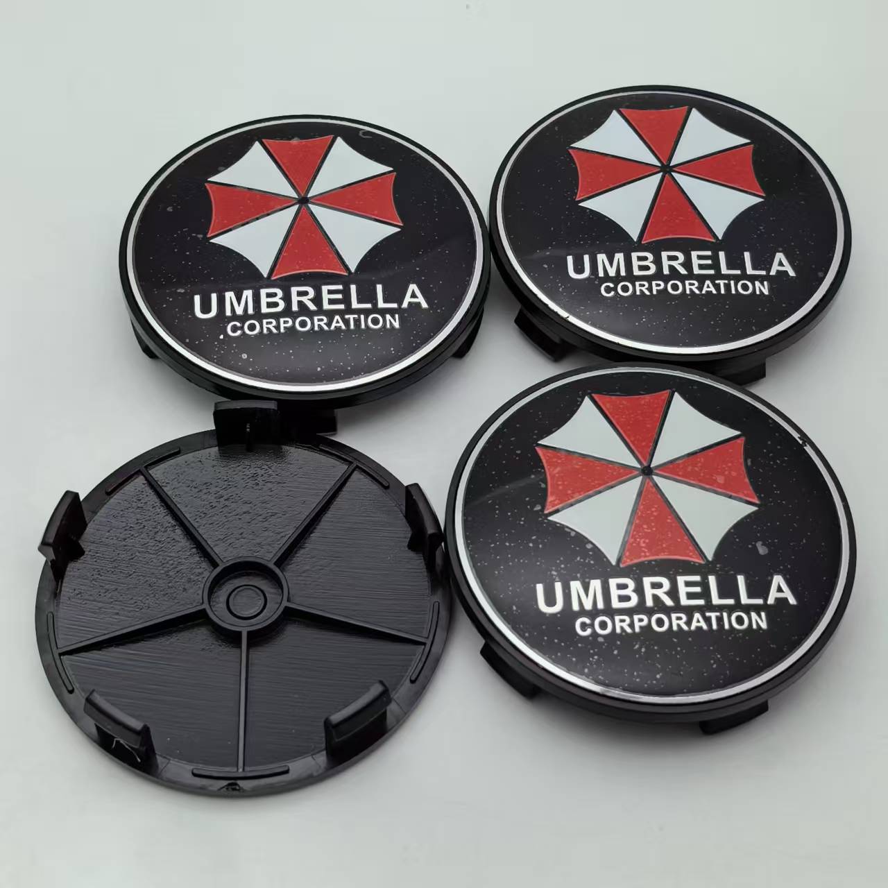 

4pcs Umbrella Logo Emblem Car Wheel Center Caps OD 68MM Clips 63MM Wheels Hub Cap Rim Hubcaps Dust Cover Relpace Car Accessories Umbrella Badge&4pcs Wheel Caps
