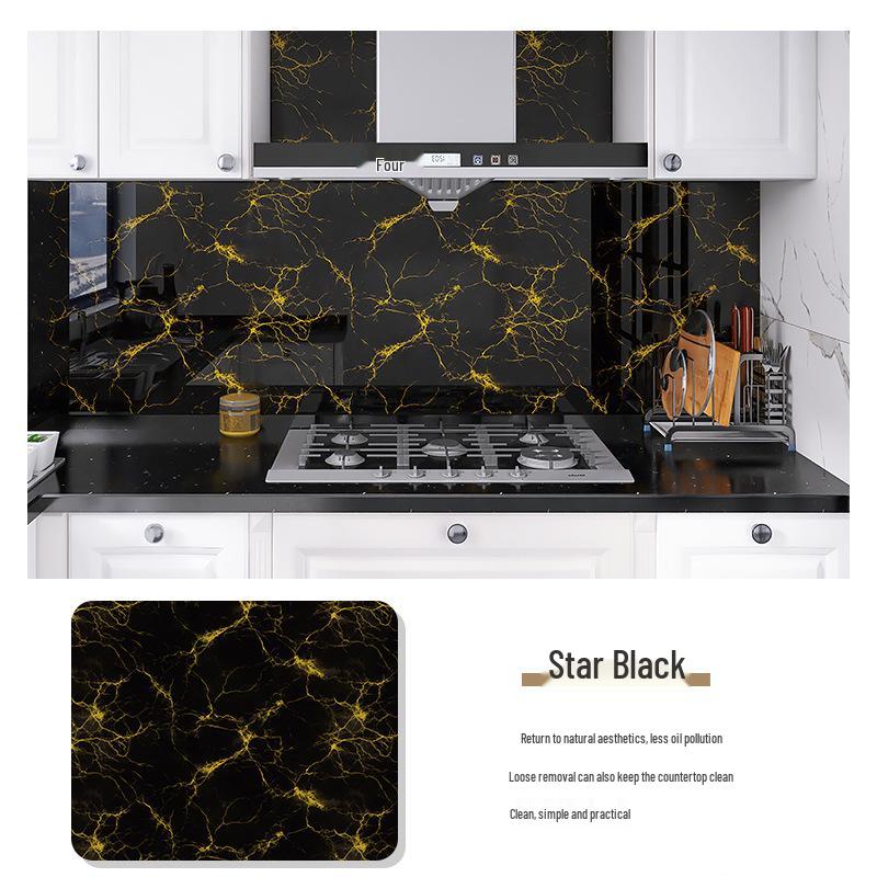 

Водонепроницаемые самоклеящиеся наклейки для плитки: Маслостойкие обои для ремонта кухни и шкафов. 60CM*10M (Roll)