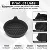Honeycomb Texture Coaster Car Cup Holder Mat, Non-Slip Silicone with Raised Edge, Anti Rattle Pad for Auto Drink Anti-shake