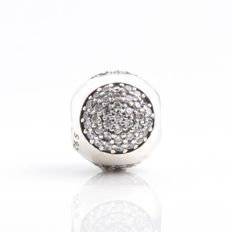 S925 Sterling Silver Shiny Water Drop Beads for DIY Bracelets