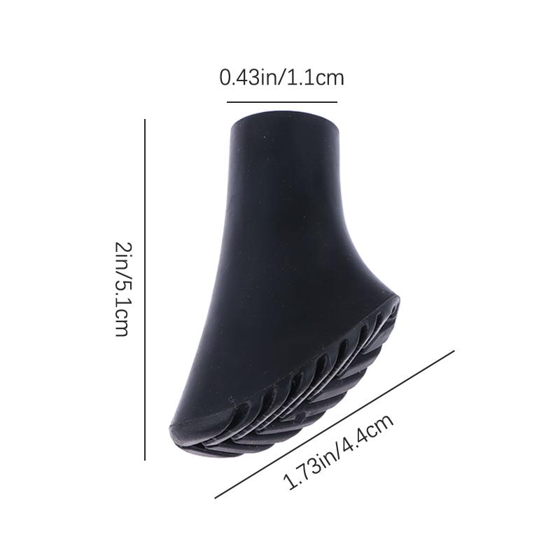 6Pcs Trekking Pole Cane Climb Outdoor Camp Walk Stick Hike Protector Cap Tip Rubber Replacement Hiking Alpenstock Accessories