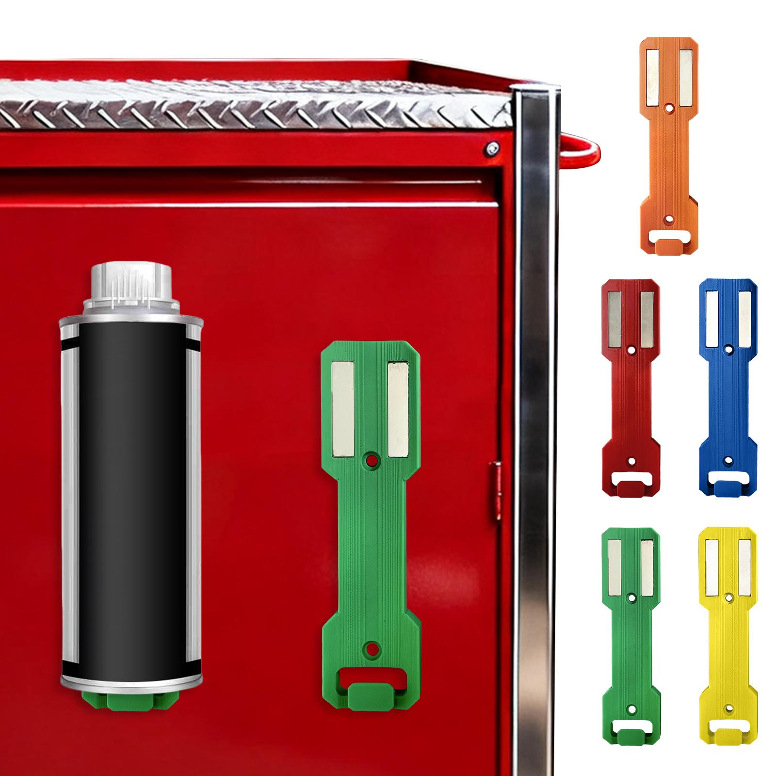 Magnetic Aerosol Can Holder Strong Magnet Tool-Free Magnetic Spray Can Rack Bottle Organizer for Garage,Workshop Toolbox Storage grigio