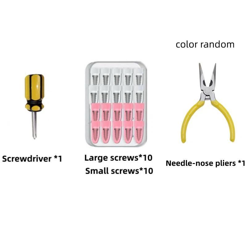 Metal Puncture Repair Kit 20Pcs Screw and Nail Tool for Vacuum Tires Quick Fix Universal Fit