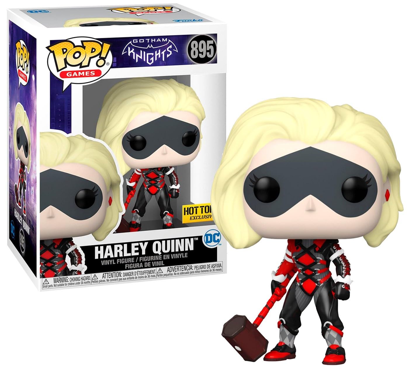 

Ограниченная виниловая фигурка Харли Квинн из Gotham Knights POP!Игры красный