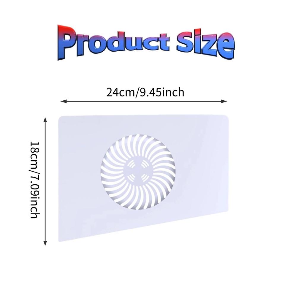 Replacement Side Case for PS5 Pro with Cooling Vents, Left and Right Top Covers, Console Panel Cover for PlayStation 5 Pro Disc/Digital Edition