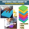 צעצוע חושי Push Bubble לצרכים מיוחדים משכך מתחים