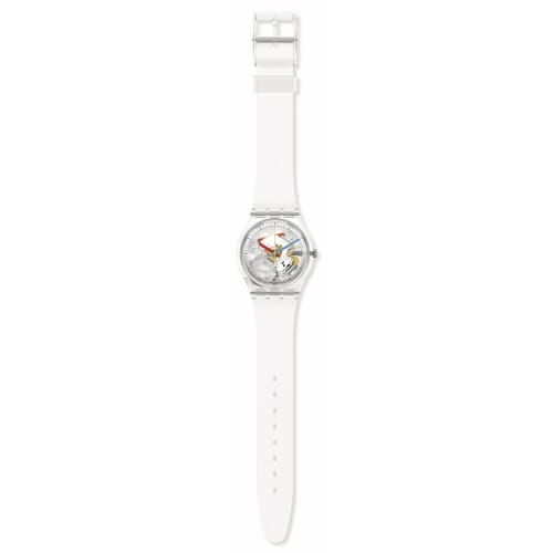 Swatch Clearly Gent SO28K100-S06 Transparent Watch
