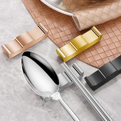 Stainless Steel Chopstick Rest Food-Grade Knife Rest Easy To Clean Palace Style Anti-Fingerprint Cutlery Holder