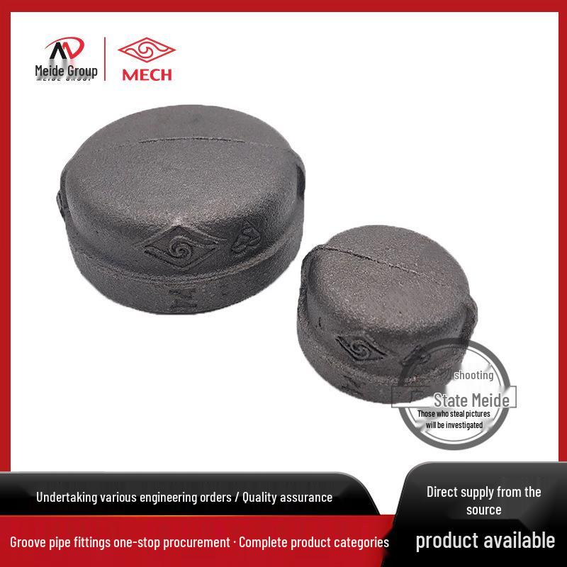 

Mike Brand Black Galvanized Multi-Spec Blinding Plug - Inner Threaded Cap for Water and Oil Pipes 15mm