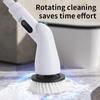 Electric Cleaning Brush Cordless Smart Functions Type-C Fast Charging IPX6 Waterproof One-Button