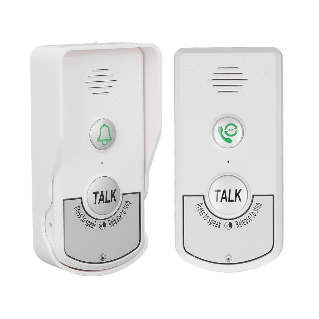 Intercom Doorbell 2 Way 1 V 1 Wireless Waterproof Electronic Doorbell with Light Indicator